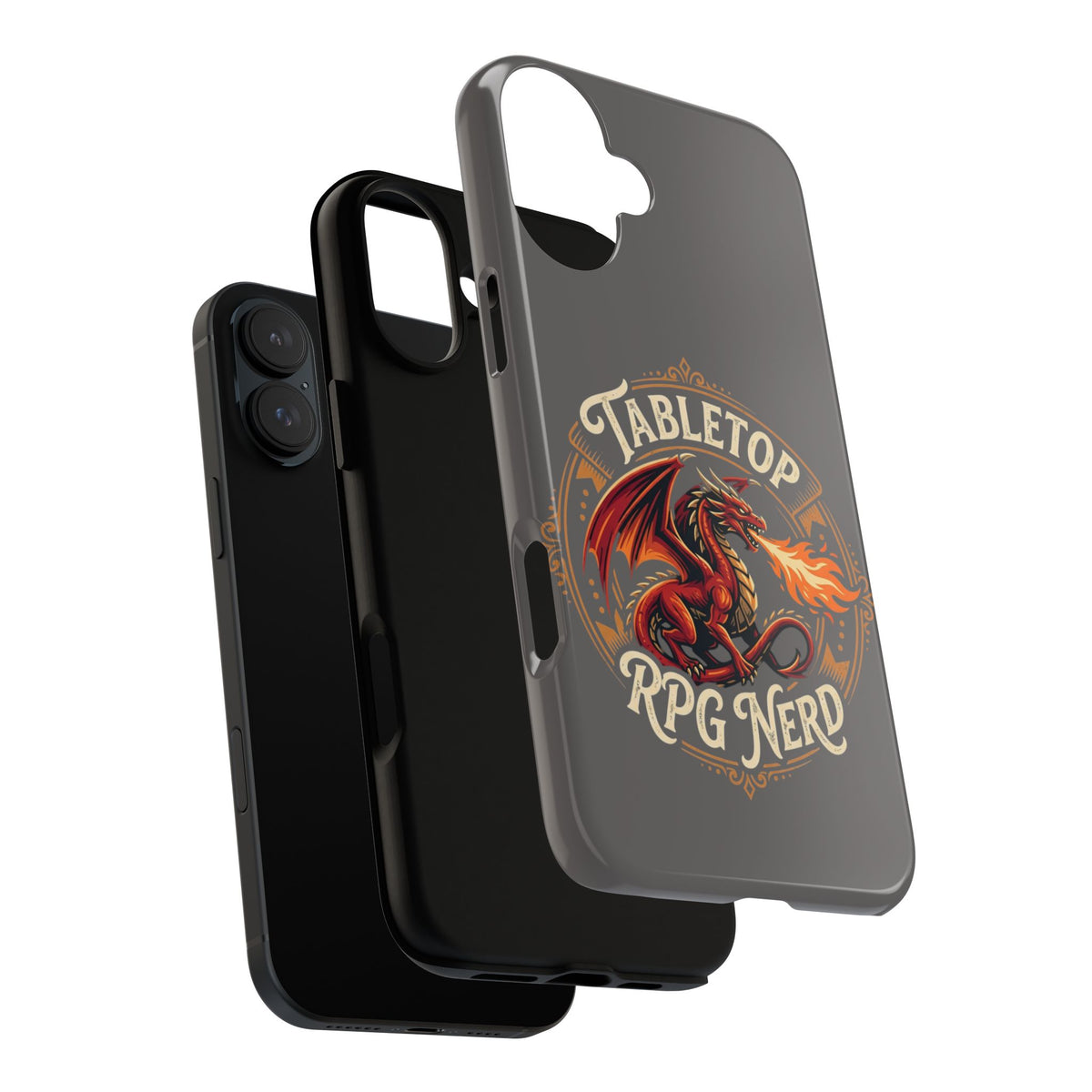 Tabletop RPG Nerd Phone Case — Dragon Design iPhone Cover