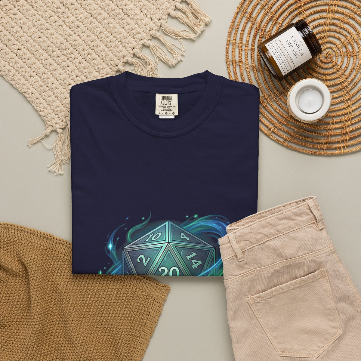 T-Shirt — "Dice Whisperer" D20 Fantasy RPG Tee