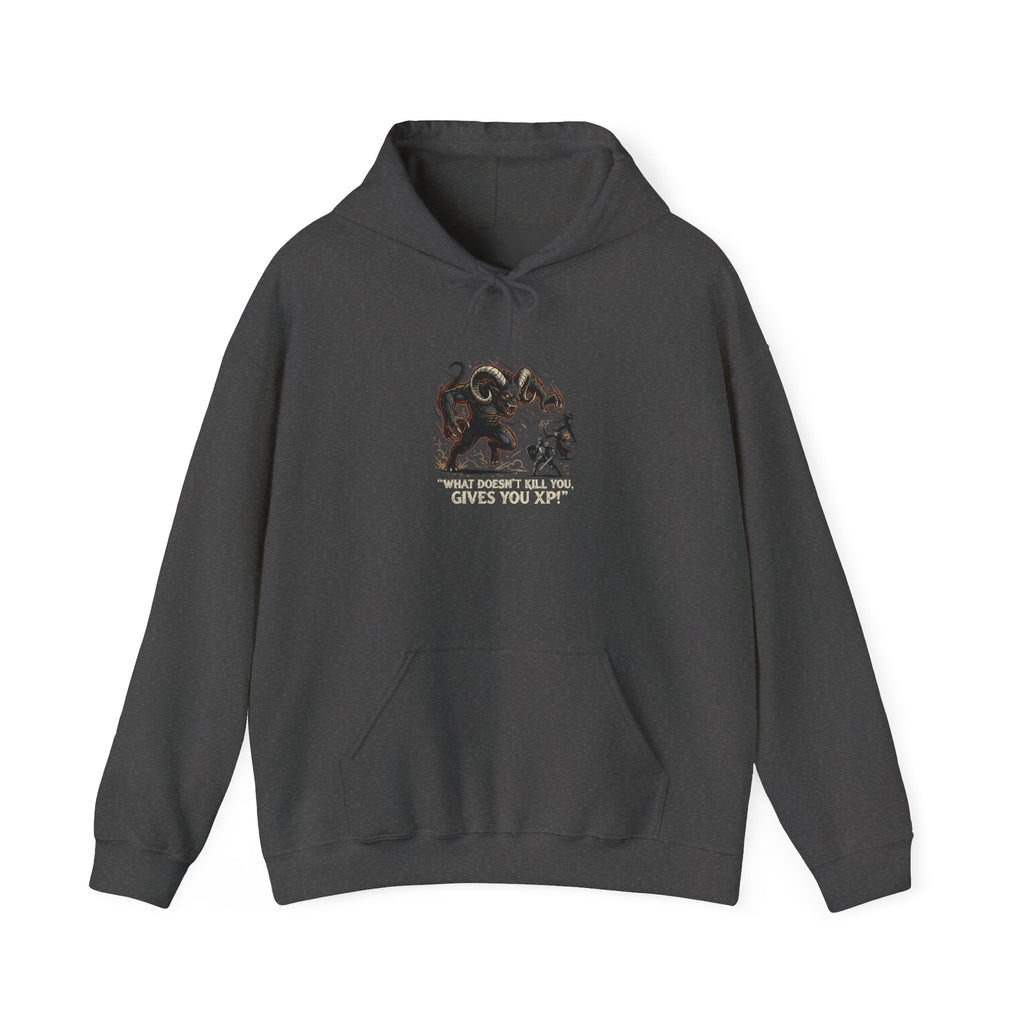 Hoodie - Vintage Krampus & Caroler Illustration Holiday Hoodie