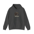 Hoodie - Vintage Krampus & Caroler Illustration Holiday Hoodie