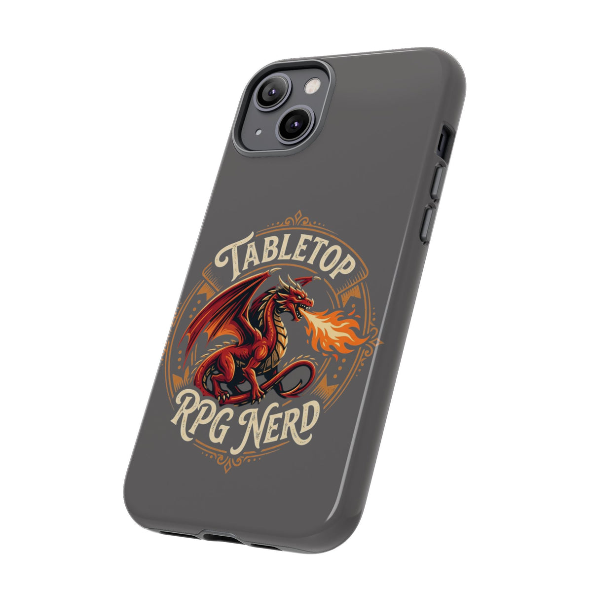 Tabletop RPG Nerd Phone Case — Dragon Design iPhone Cover