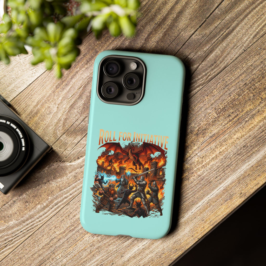 Phone Case — "Roll for Initiative" Fantasy RPG Battle Design