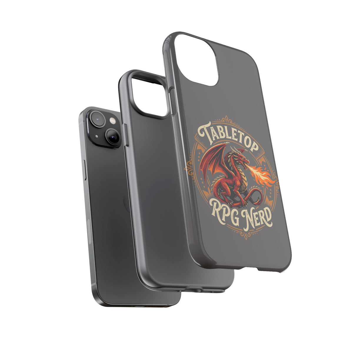 Tabletop RPG Nerd Phone Case — Dragon Design iPhone Cover