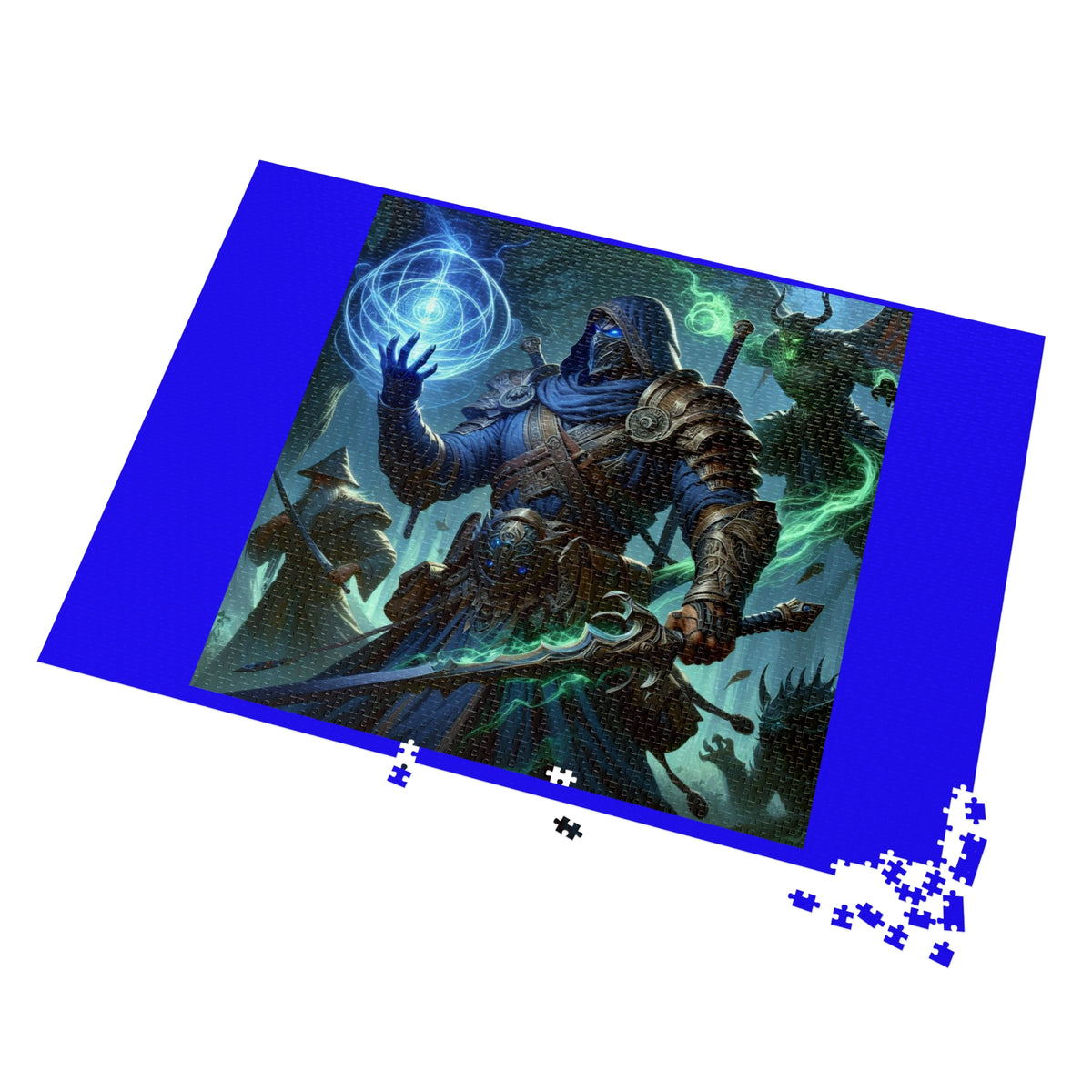 Mage Warrior Fantasy Jigsaw Puzzle with Tin