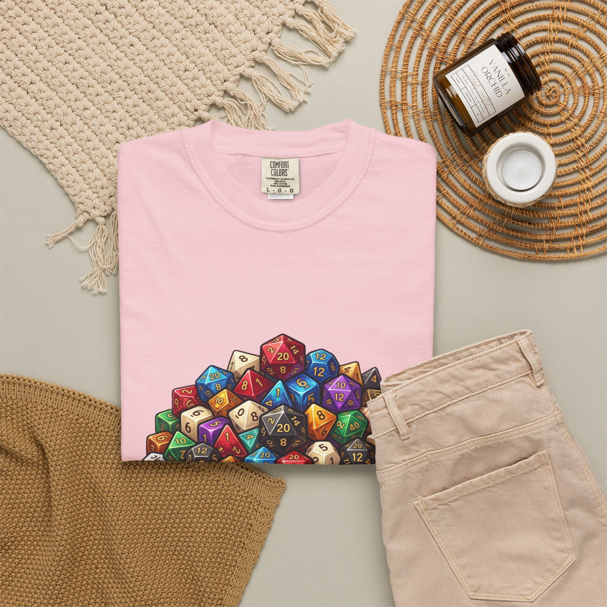 Roleplaying Dice T-Shirt — “Yes! I Really Do Need All These Dice” Graphic Tee