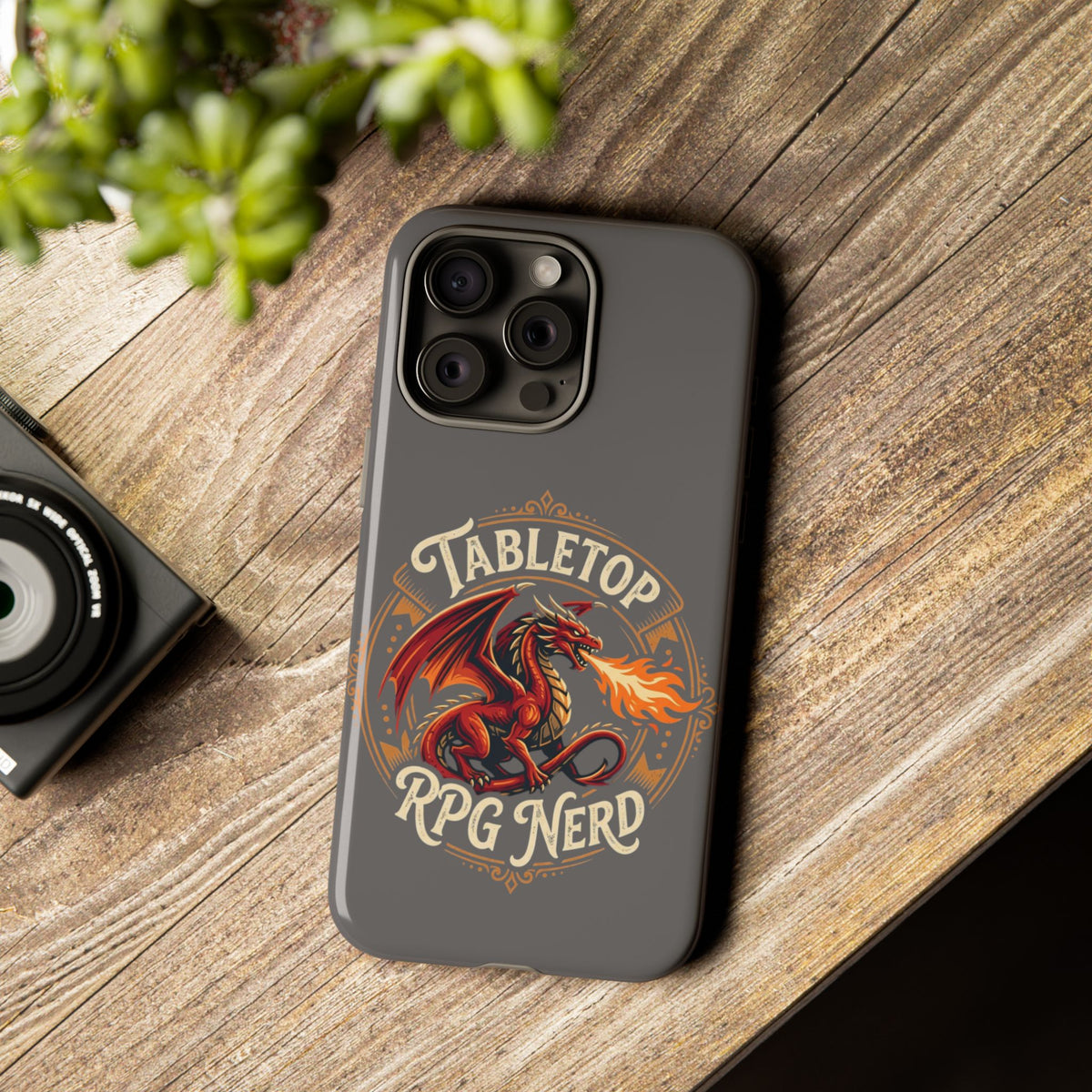 Tabletop RPG Nerd Phone Case — Dragon Design iPhone Cover