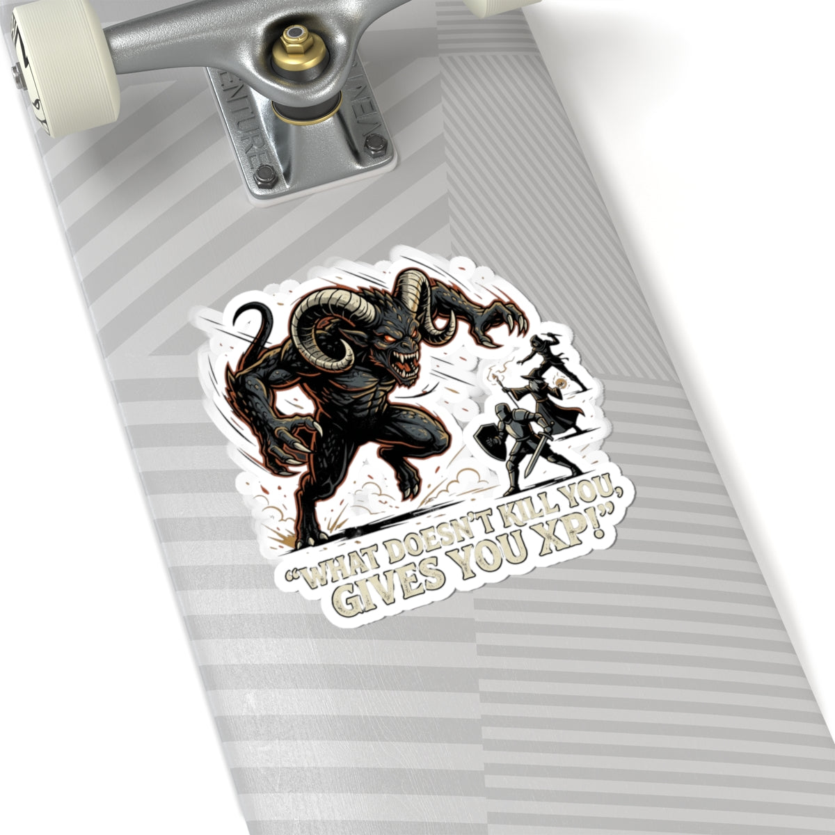 Sticker — “What Doesn’t Kill You Gives You XP” RPG Monster Sticker