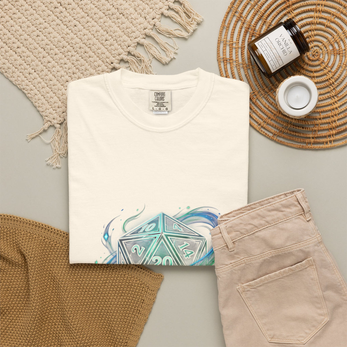 T-Shirt — "Dice Whisperer" D20 Fantasy RPG Tee