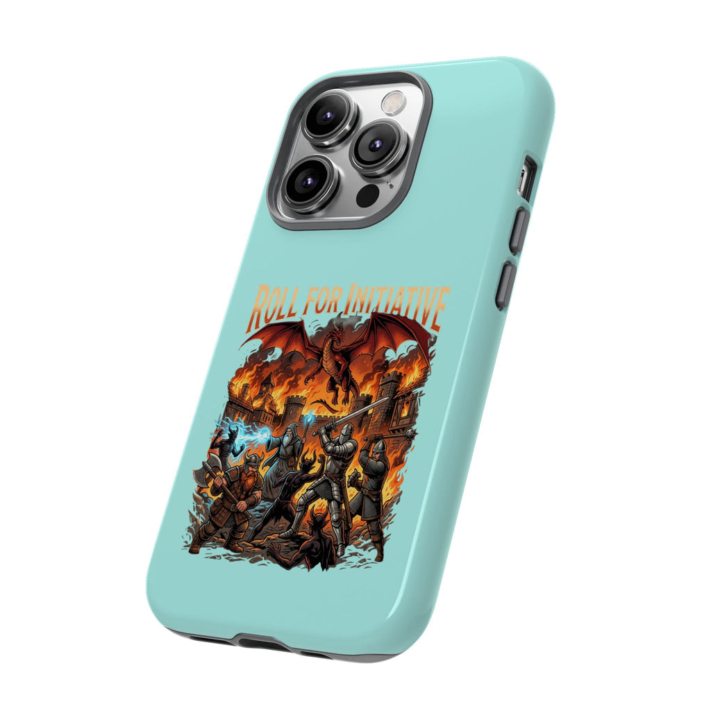 Phone Case — "Roll for Initiative" Fantasy RPG Battle Design