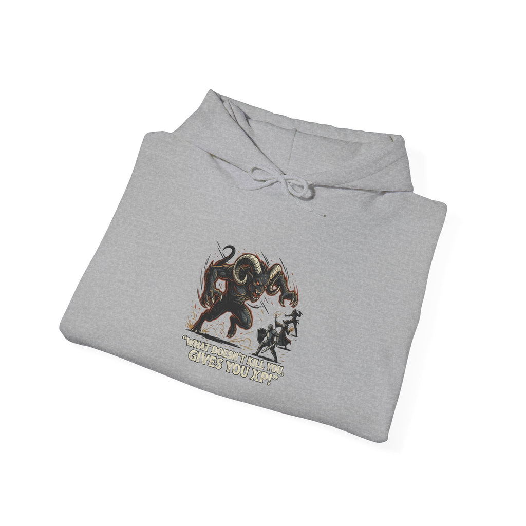 Hoodie - Vintage Krampus & Caroler Illustration Holiday Hoodie
