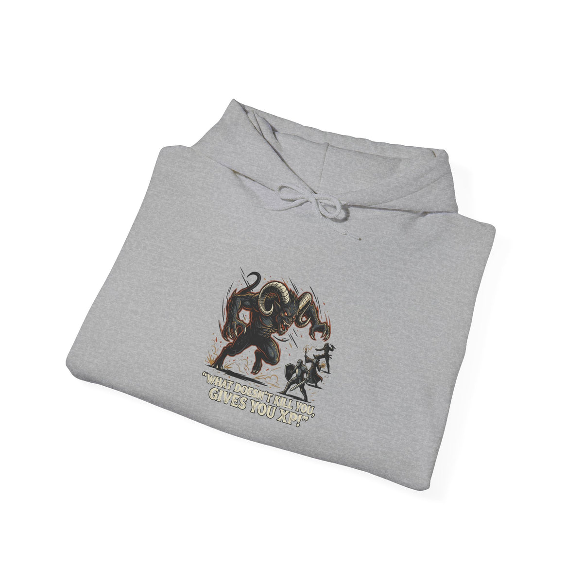 Hoodie - Vintage Krampus & Caroler Illustration Holiday Hoodie