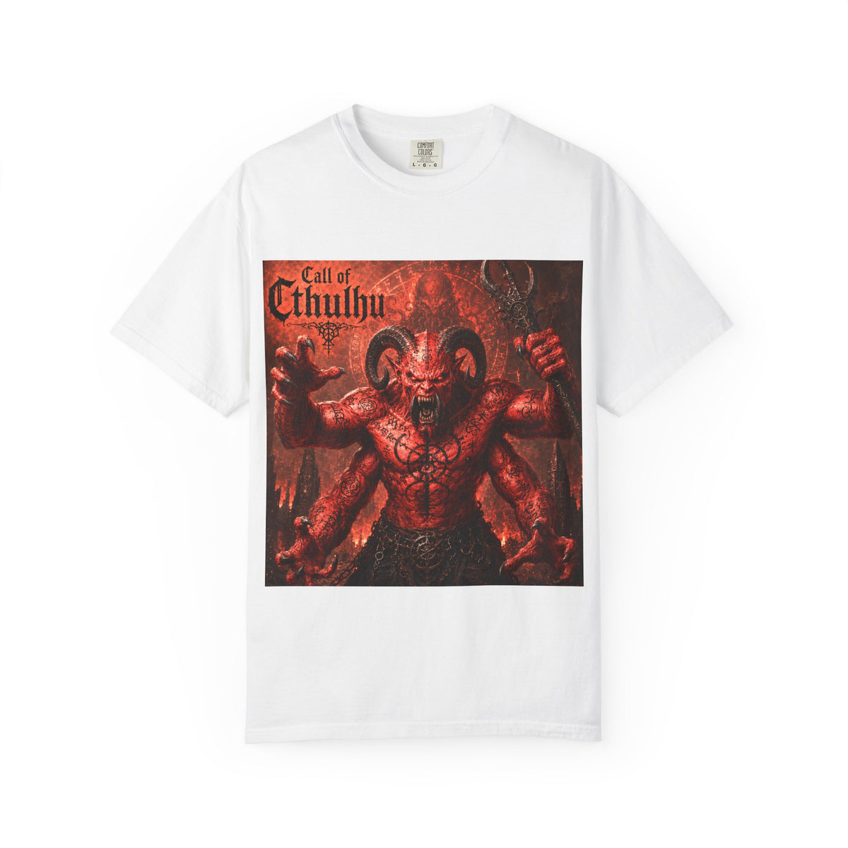 Call of Cthulhu Horror Graphic T-Shirt — Demon Skull Mythos Tee
