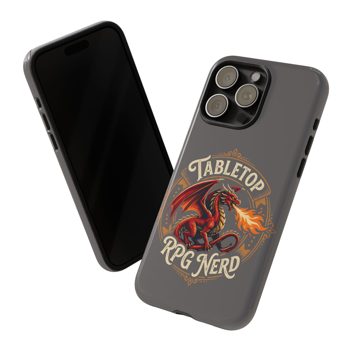 Tabletop RPG Nerd Phone Case — Dragon Design iPhone Cover
