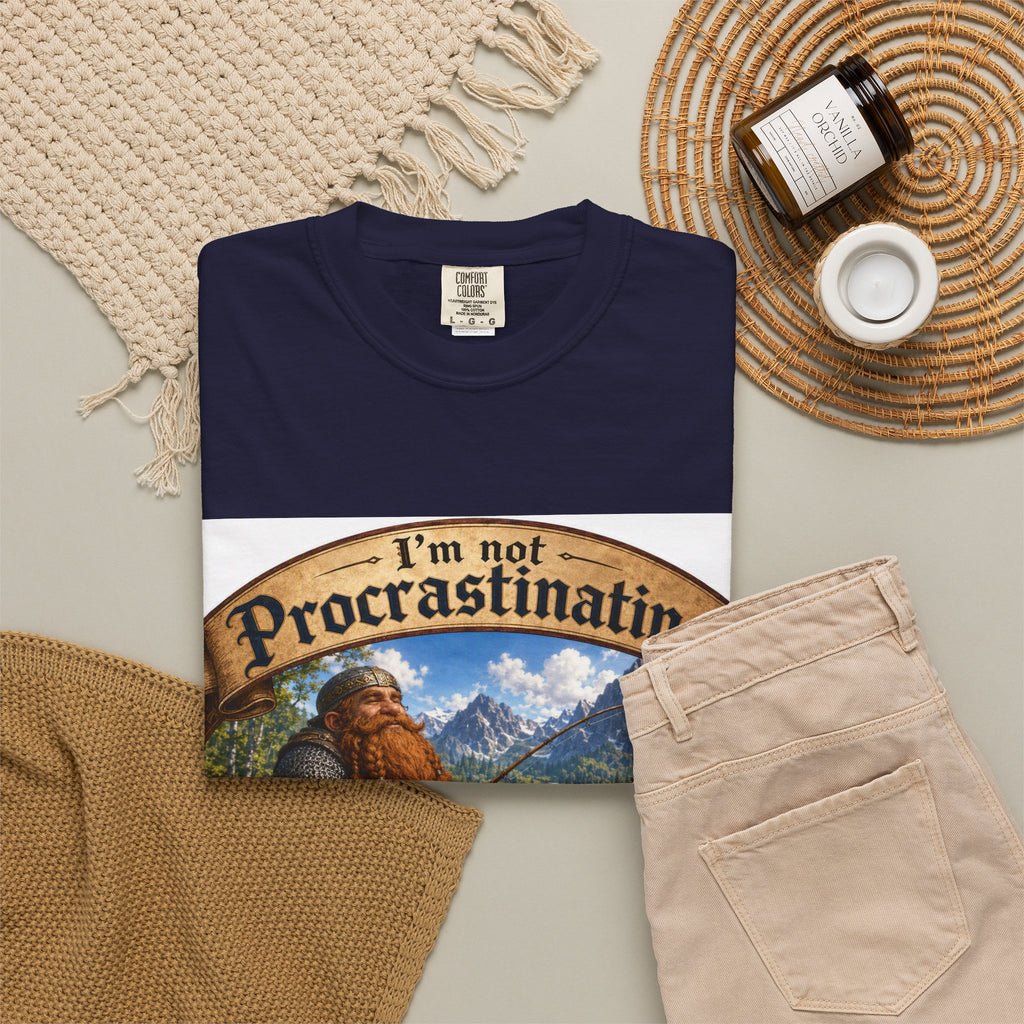 T-Shirt — "I'm Not Procrastinating, I'm on a Side Quest" Fantasy Gamer Tee
