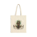 D20 Critical Hit Canvas Tote Bag — Fantasy RPG Dice Art Tote