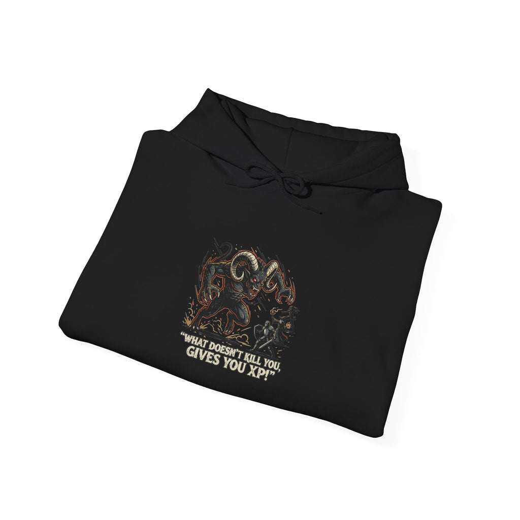 Hoodie - Vintage Krampus & Caroler Illustration Holiday Hoodie