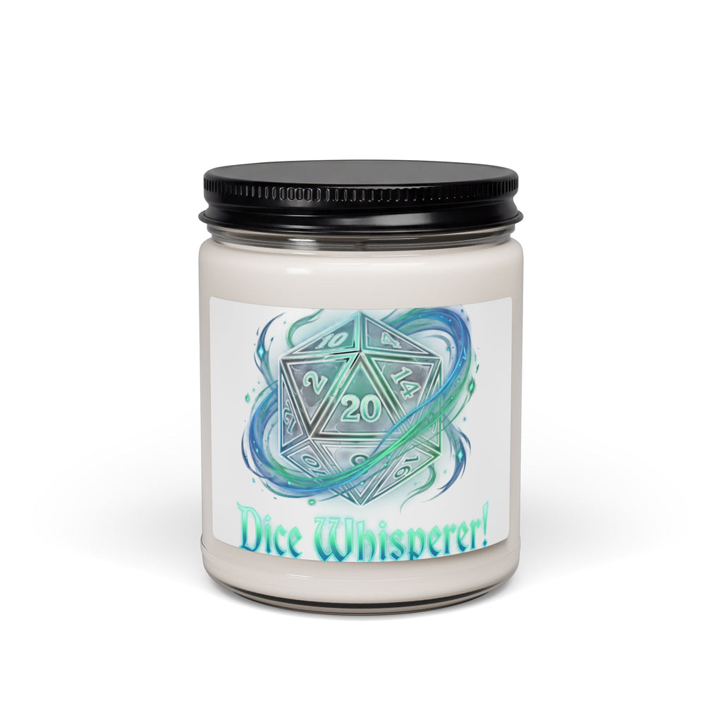 Dice Whisperer Soy Candle — 9oz Scented Gamer Candle (D20 Design)