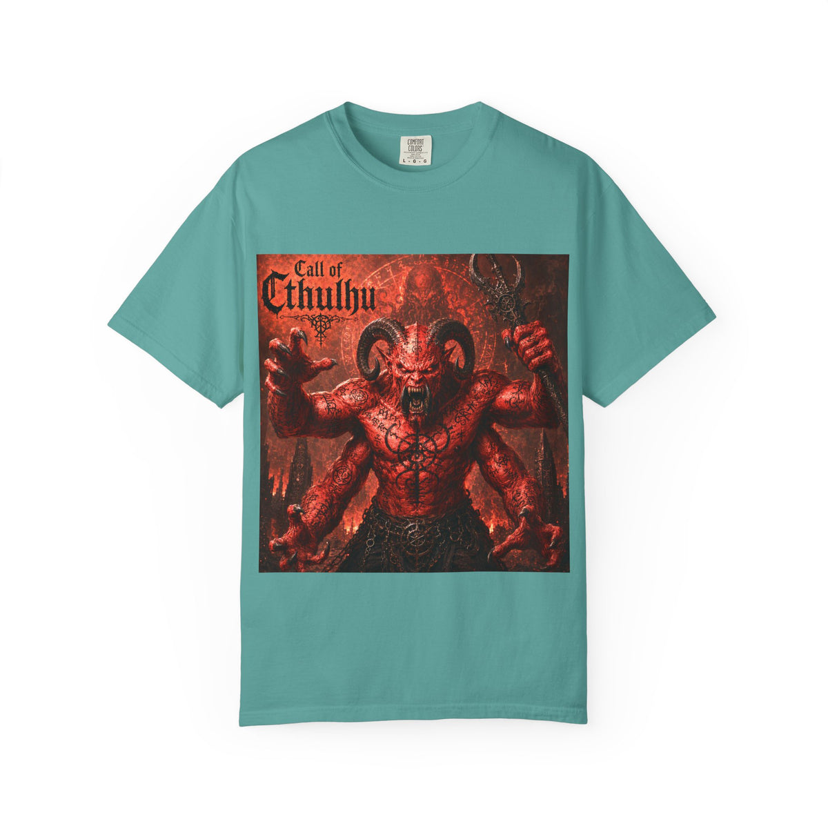 Call of Cthulhu Horror Graphic T-Shirt — Demon Skull Mythos Tee