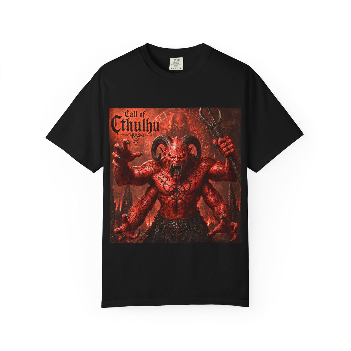Call of Cthulhu Horror Graphic T-Shirt — Demon Skull Mythos Tee