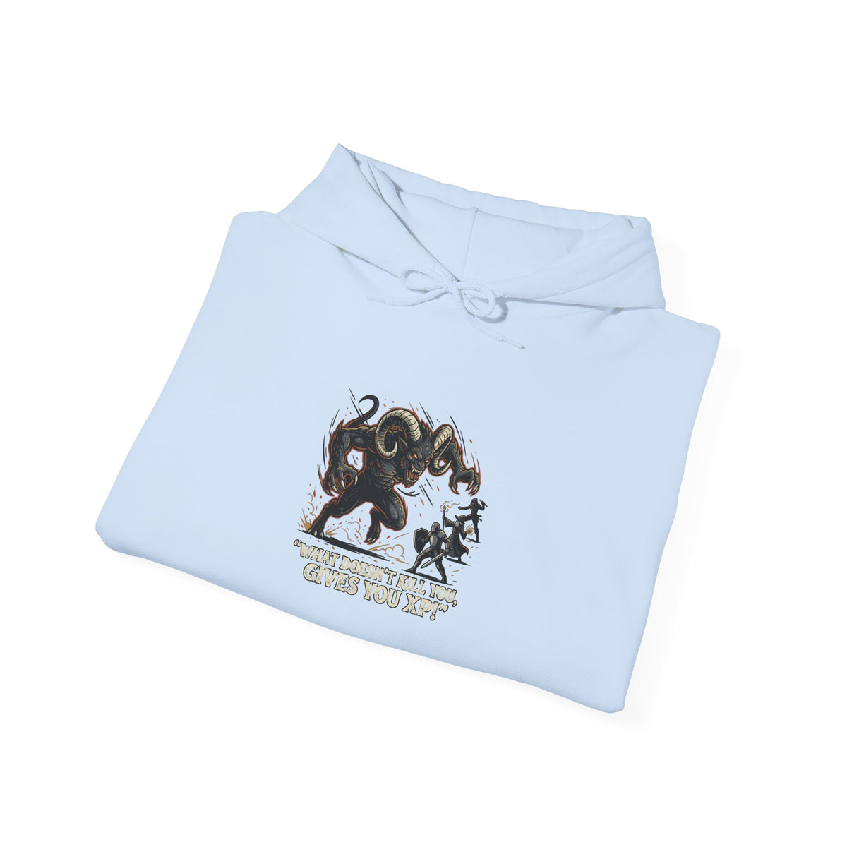 Hoodie - Vintage Krampus & Caroler Illustration Holiday Hoodie
