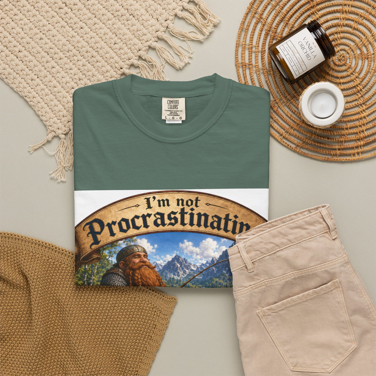T-Shirt — "I'm Not Procrastinating, I'm on a Side Quest" Fantasy Gamer Tee