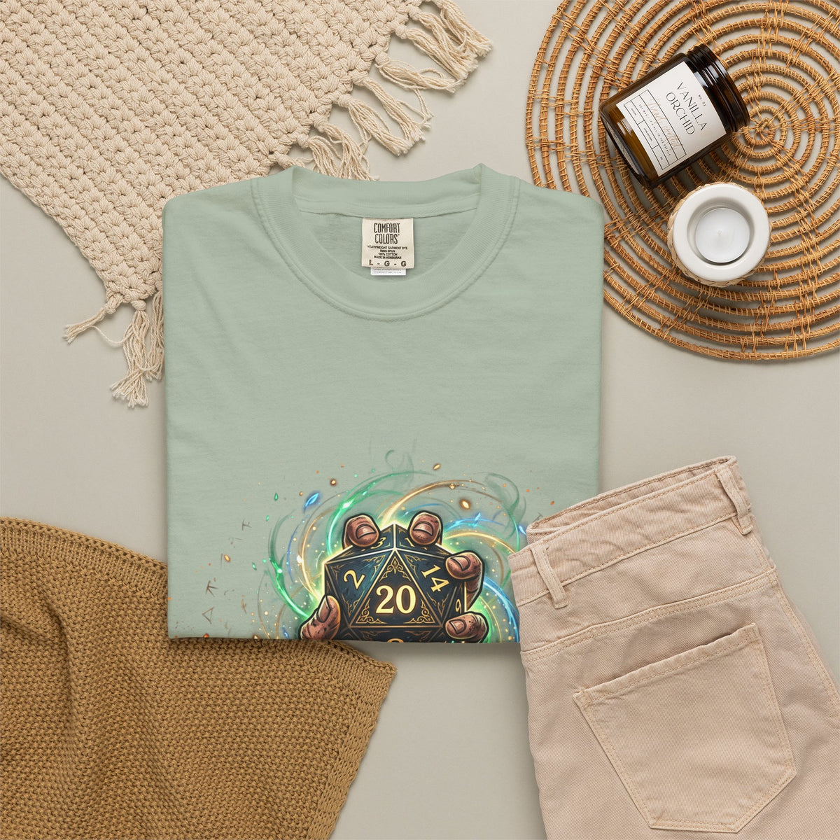 D20 Critical Hit T-Shirt — Fantasy RPG Gamer Tee