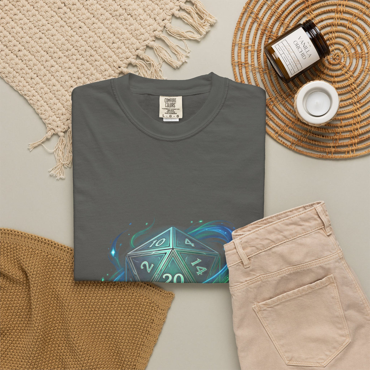 T-Shirt — "Dice Whisperer" D20 Fantasy RPG Tee