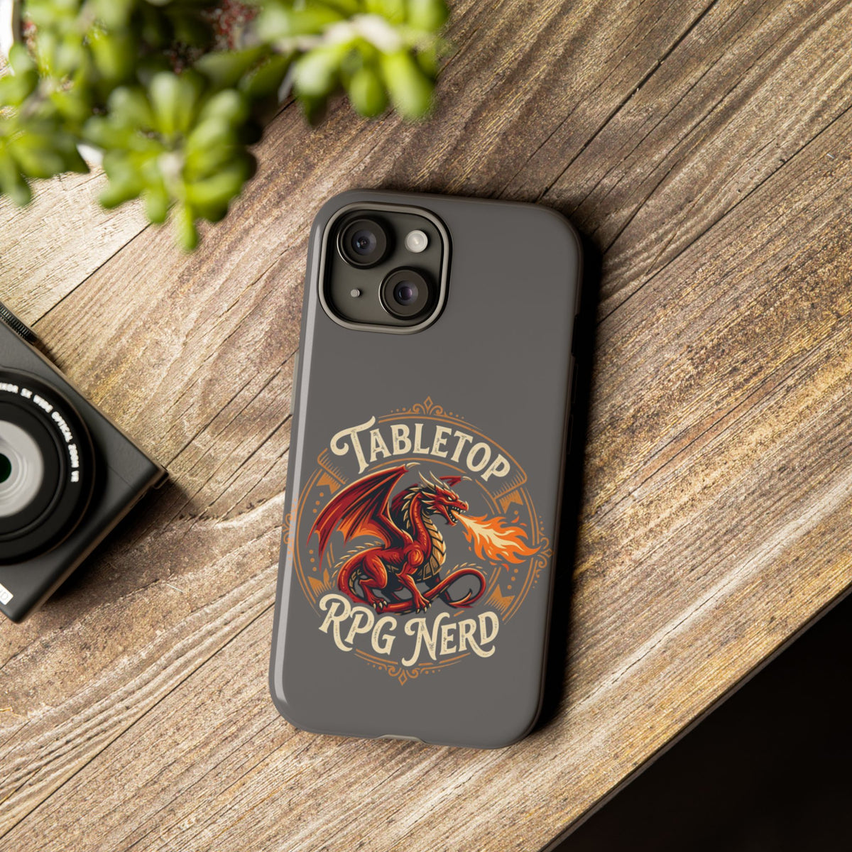 Tabletop RPG Nerd Phone Case — Dragon Design iPhone Cover