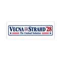 Vecna & Strahd '28 Sticker — "The Undead Solution" Political-Style Kiss-Cut