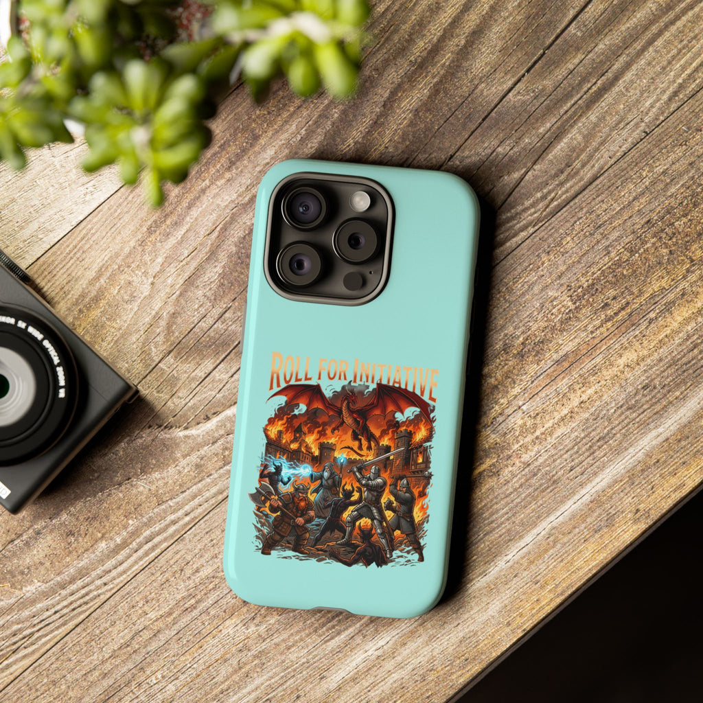 Phone Case — "Roll for Initiative" Fantasy RPG Battle Design