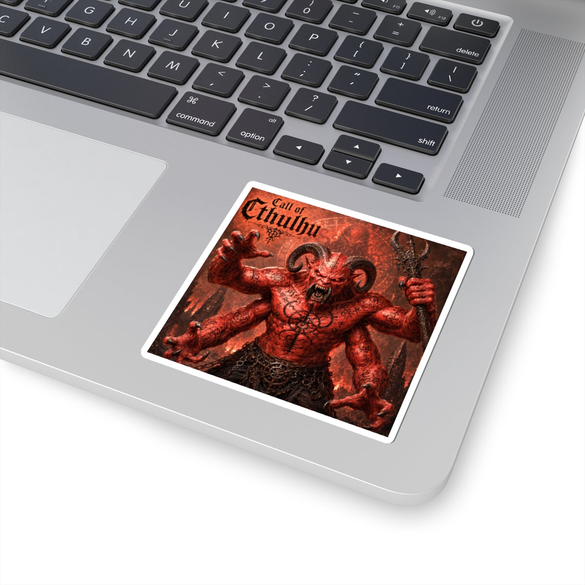 Call of Cthulhu Demon Sticker — Lovecraftian Horror Kiss-Cut Decal for Laptops & Games