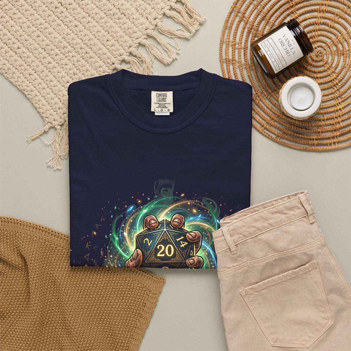 D20 Critical Hit T-Shirt — Fantasy RPG Gamer Tee