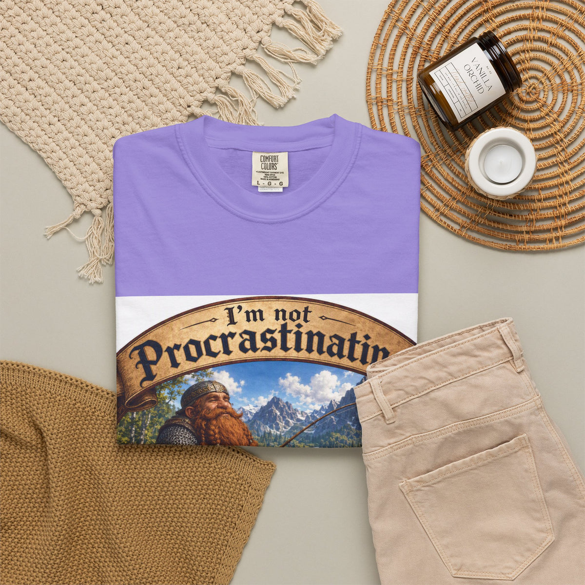T-Shirt — "I'm Not Procrastinating, I'm on a Side Quest" Fantasy Gamer Tee