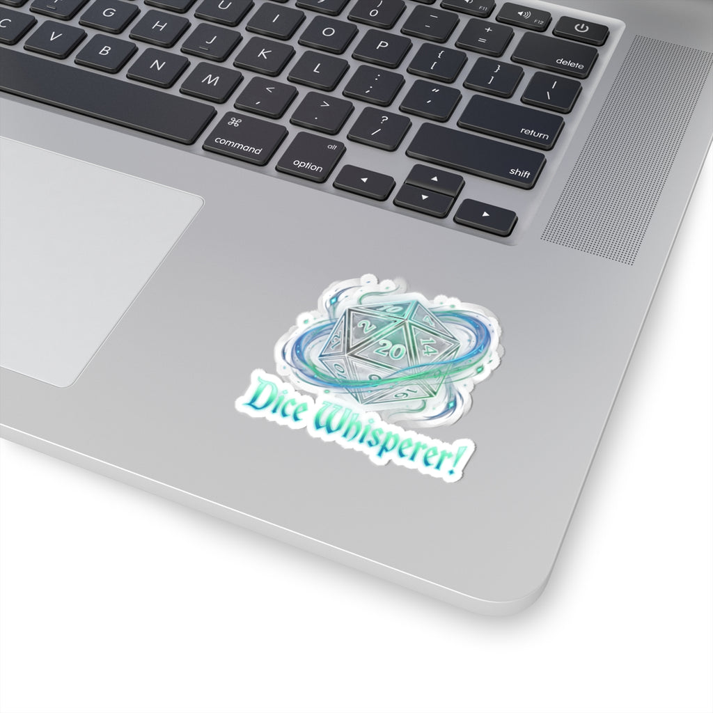 Dice Whisperer Kiss-Cut Sticker — D20 Tabletop RPG Vinyl Decal