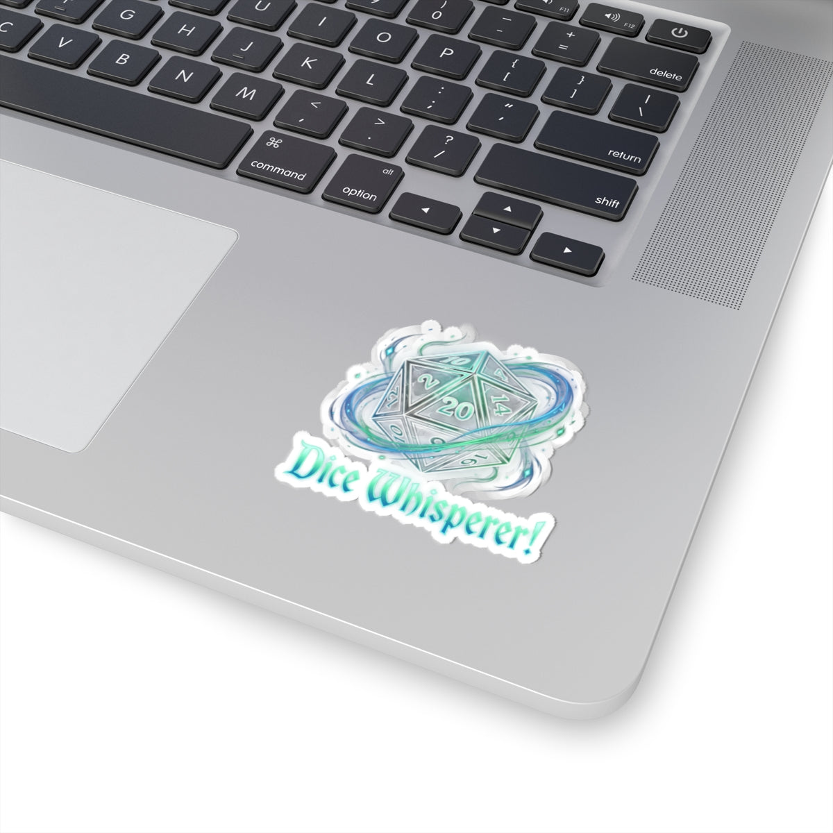 Dice Whisperer Kiss-Cut Sticker — D20 Tabletop RPG Vinyl Decal