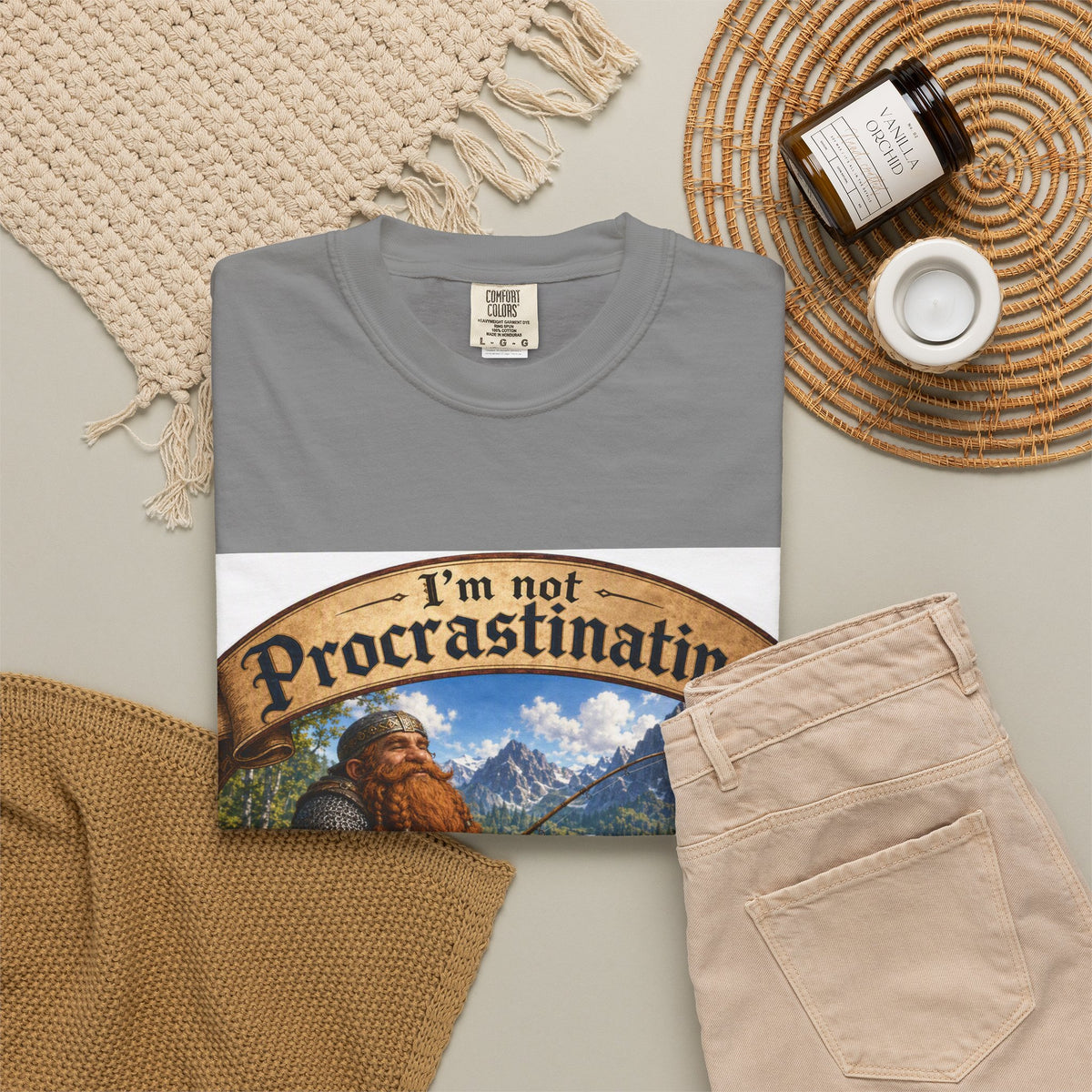 T-Shirt — "I'm Not Procrastinating, I'm on a Side Quest" Fantasy Gamer Tee