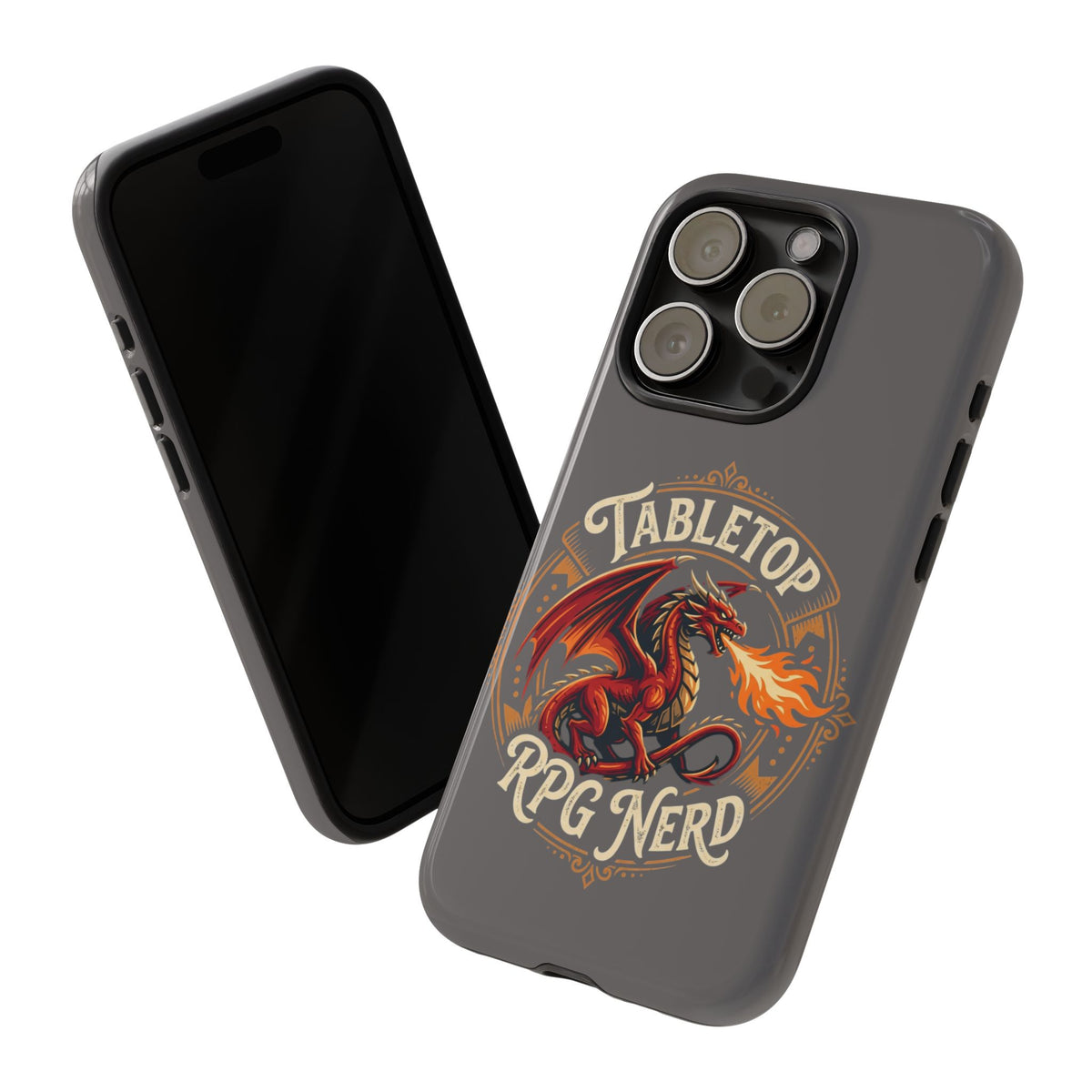 Tabletop RPG Nerd Phone Case — Dragon Design iPhone Cover
