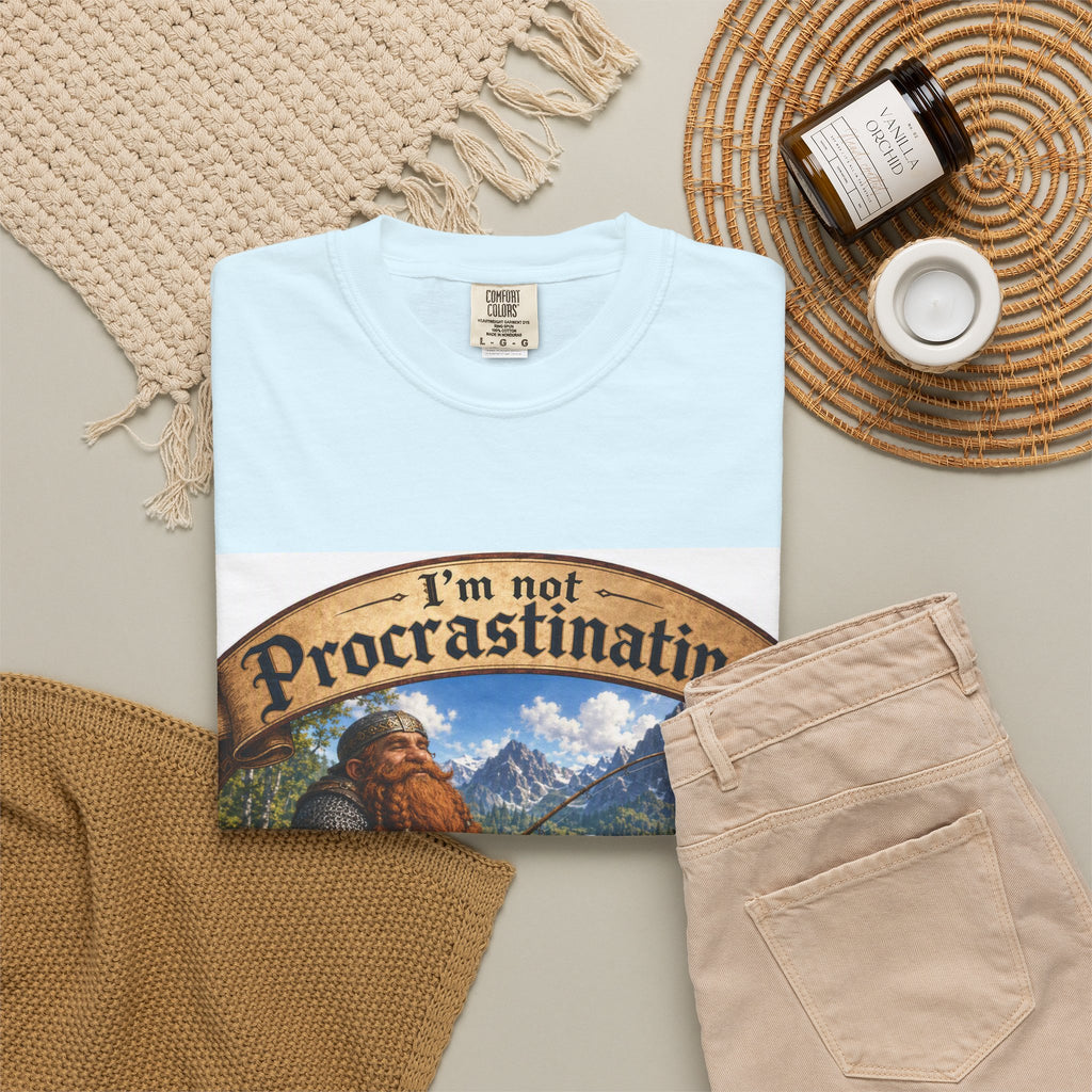 T-Shirt — "I'm Not Procrastinating, I'm on a Side Quest" Fantasy Gamer Tee