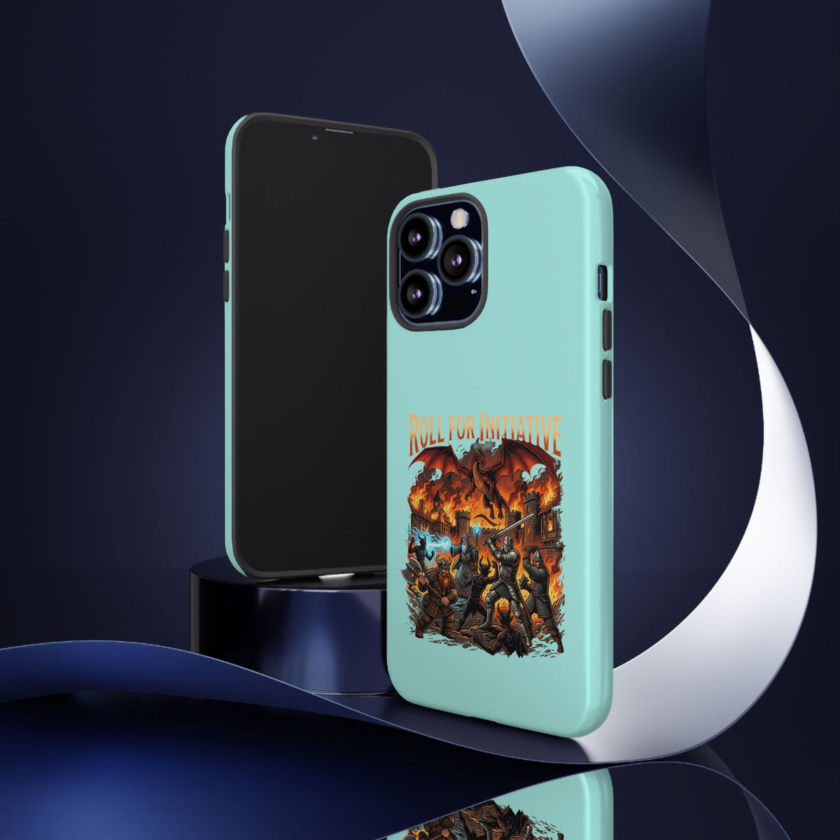 Phone Case — "Roll for Initiative" Fantasy RPG Battle Design