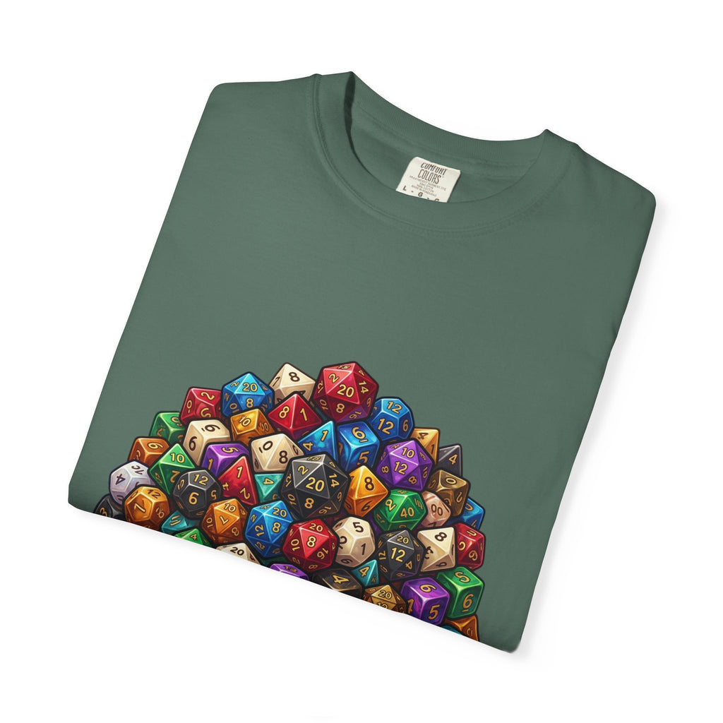 Roleplaying Dice T-Shirt — “Yes! I Really Do Need All These Dice” Graphic Tee