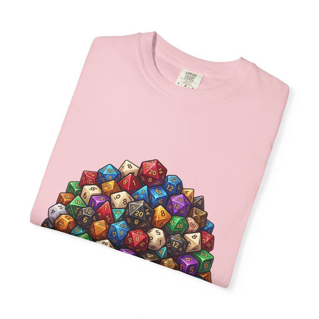 Roleplaying Dice T-Shirt — “Yes! I Really Do Need All These Dice” Graphic Tee