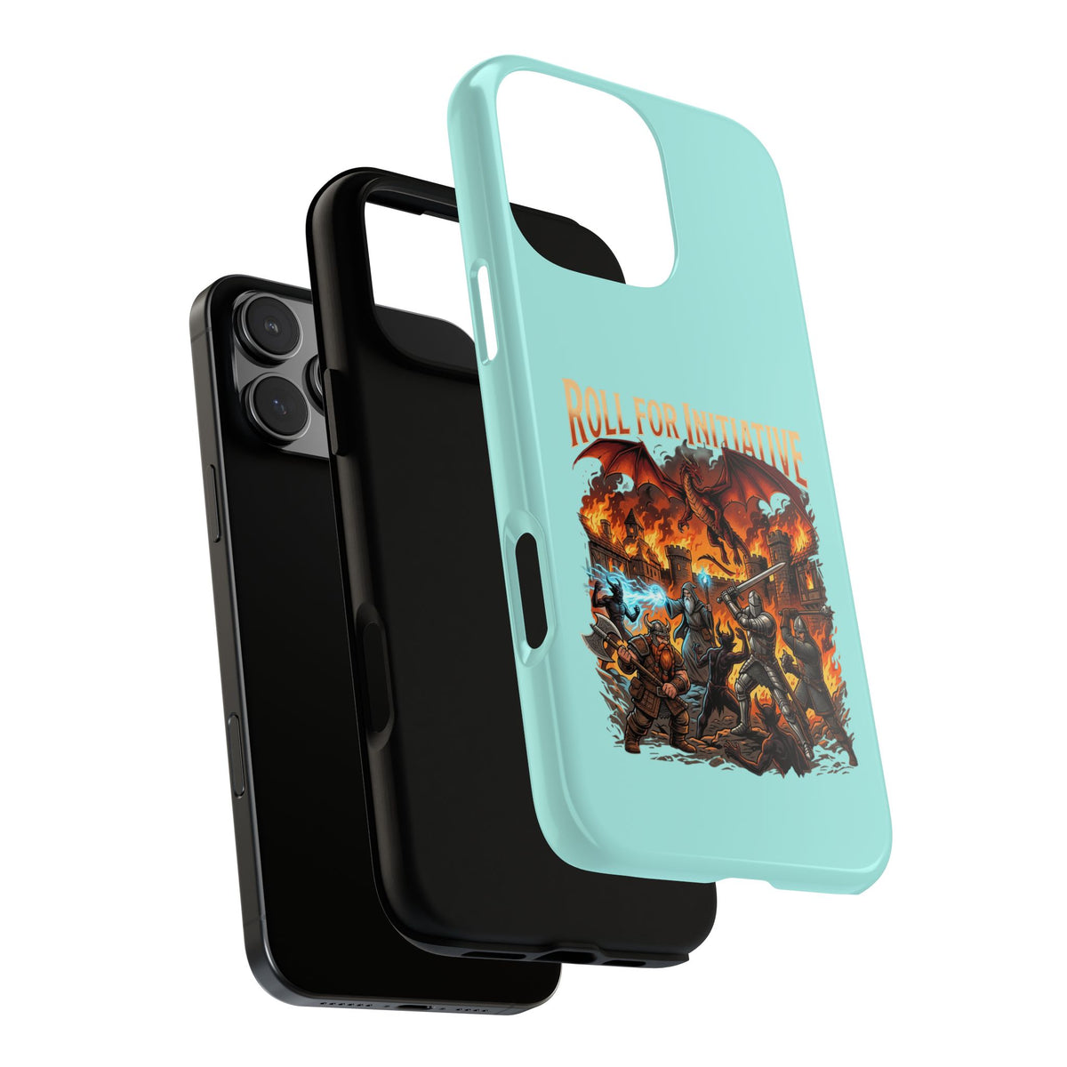 Phone Case — "Roll for Initiative" Fantasy RPG Battle Design