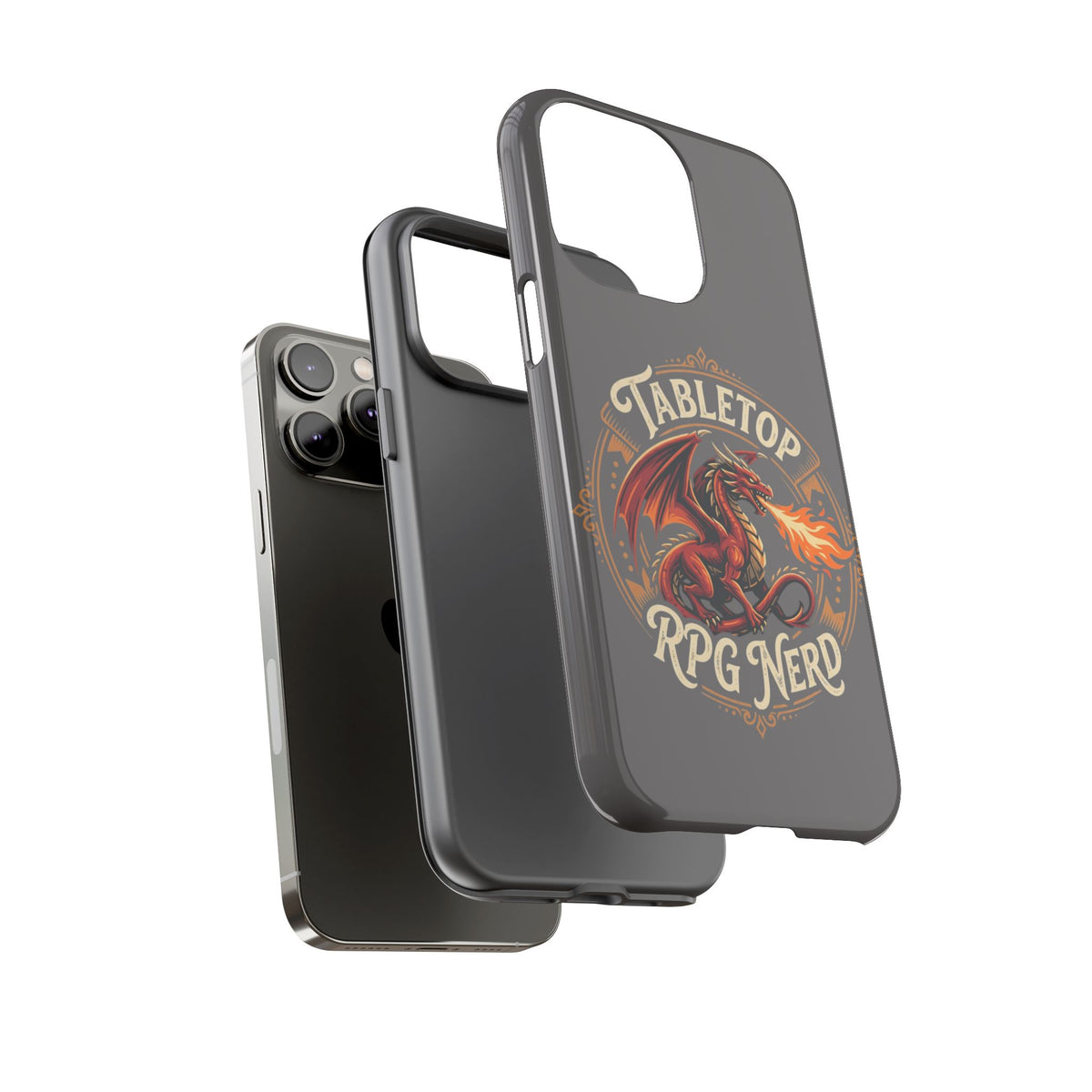Tabletop RPG Nerd Phone Case — Dragon Design iPhone Cover
