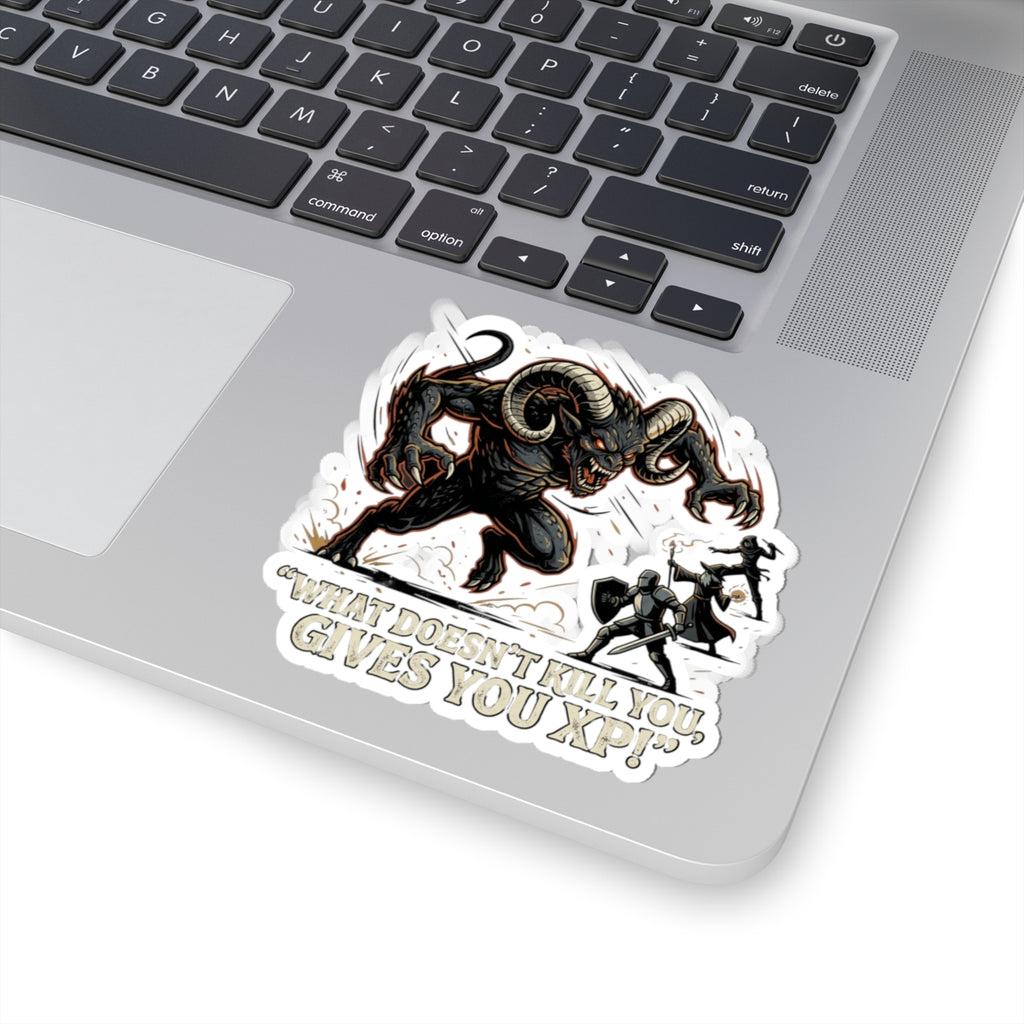 Kiss-Cut Sticker — 'What Does the Law Give You XP?' Cthulhu RPG Horror Gaming Decal
