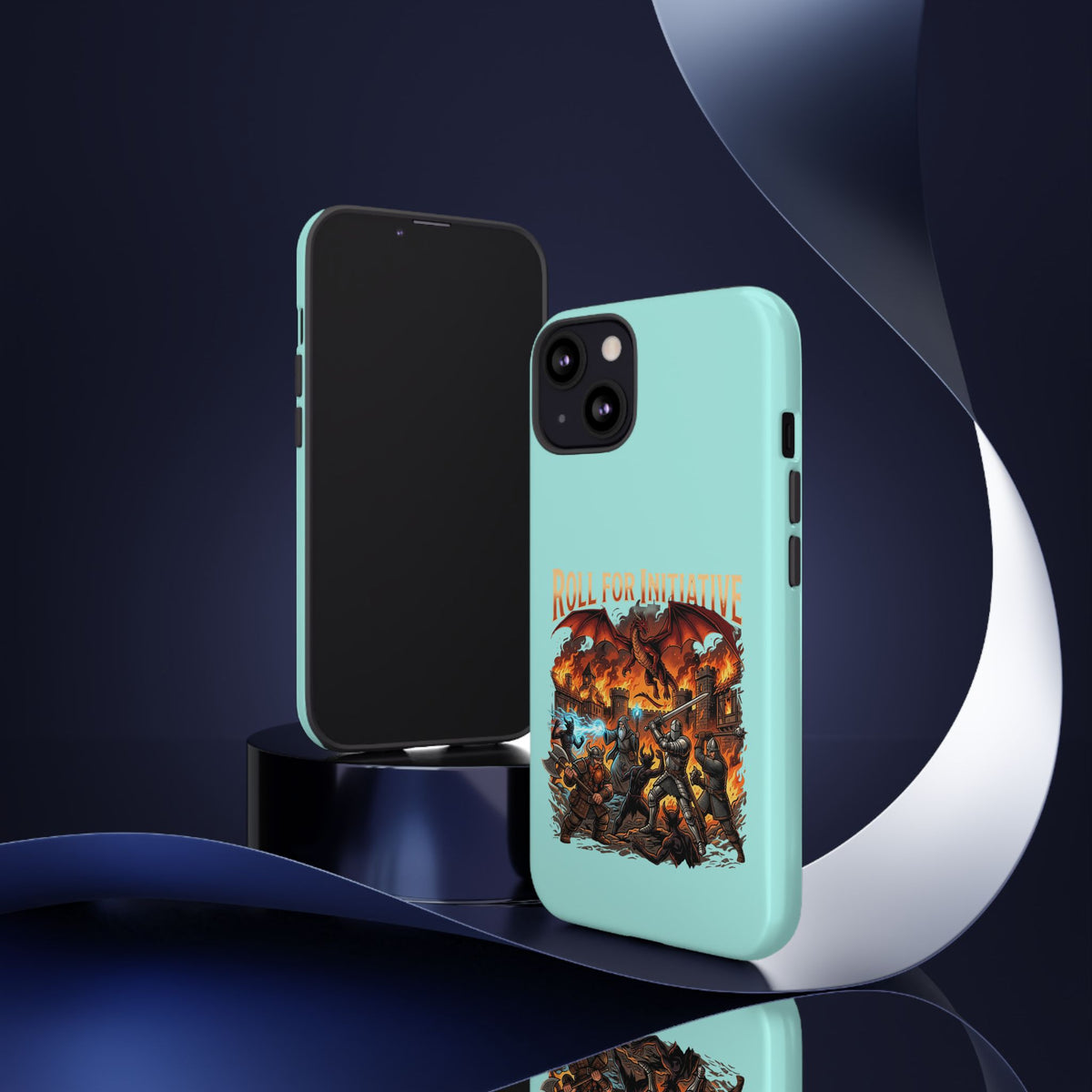 Phone Case — "Roll for Initiative" Fantasy RPG Battle Design