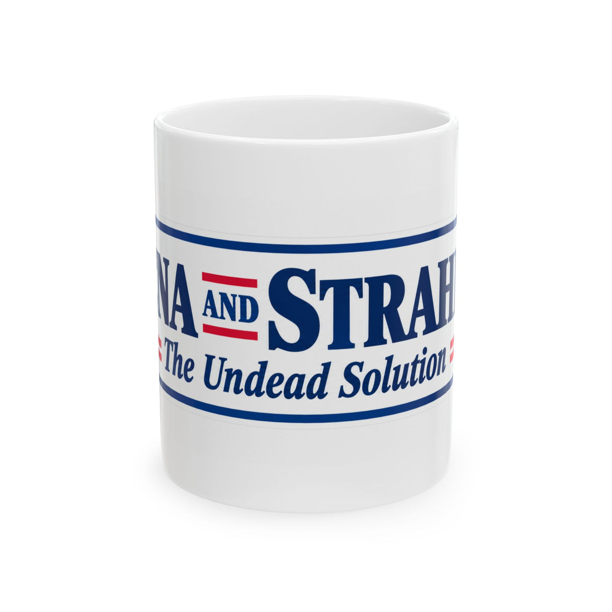 Ceramic Mug — 'Vera and Strahd: The Undead Solution' Political Humor Coffee Cup (11oz, 15oz)