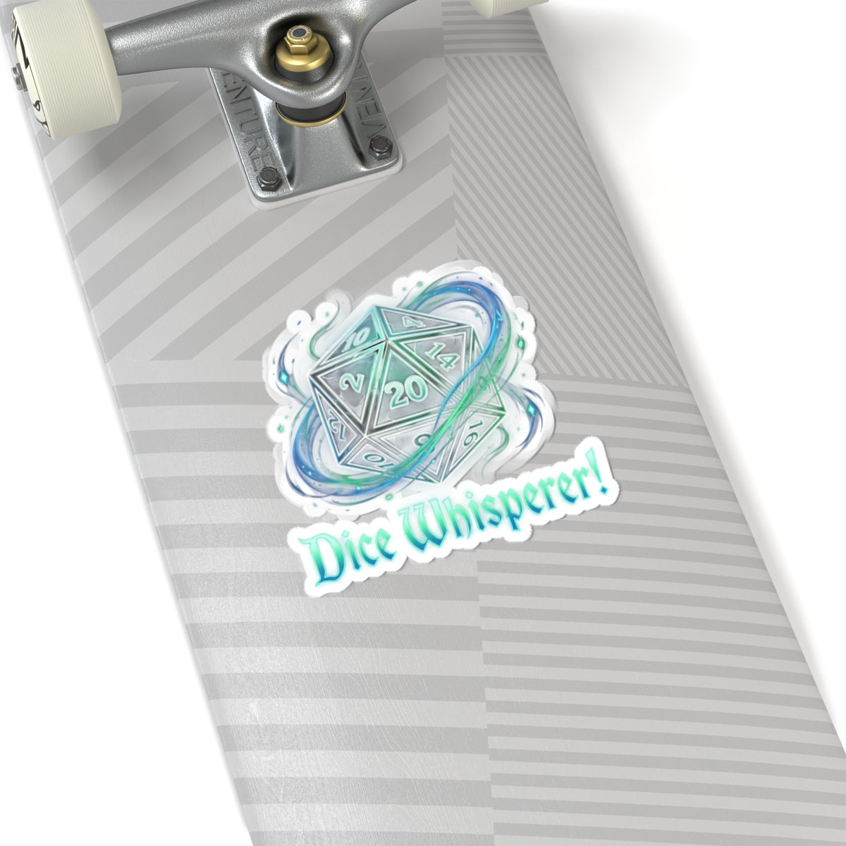 Dice Whisperer Kiss-Cut Sticker — D20 Tabletop RPG Vinyl Decal