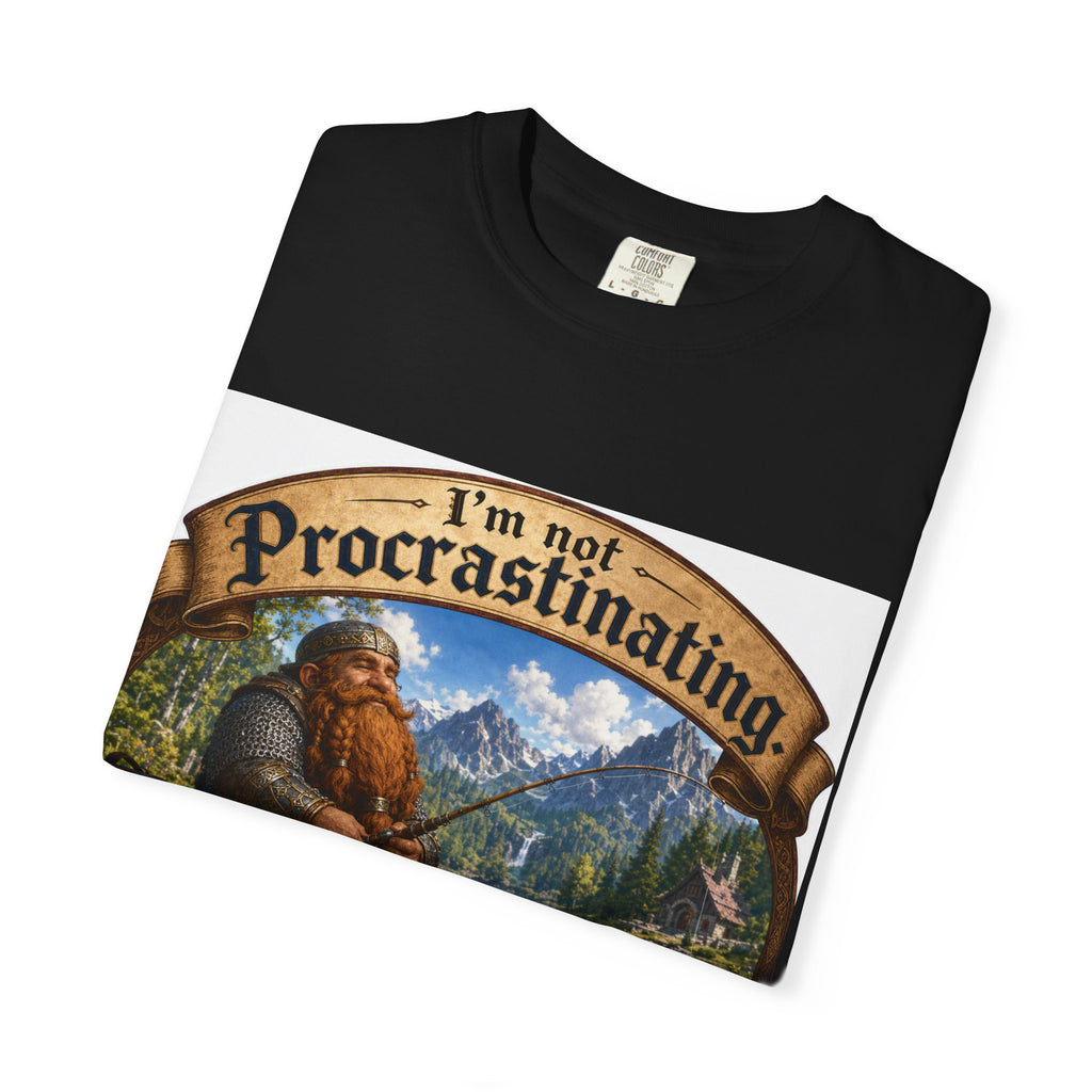 T-Shirt — "I'm Not Procrastinating, I'm on a Side Quest" Fantasy Gamer Tee