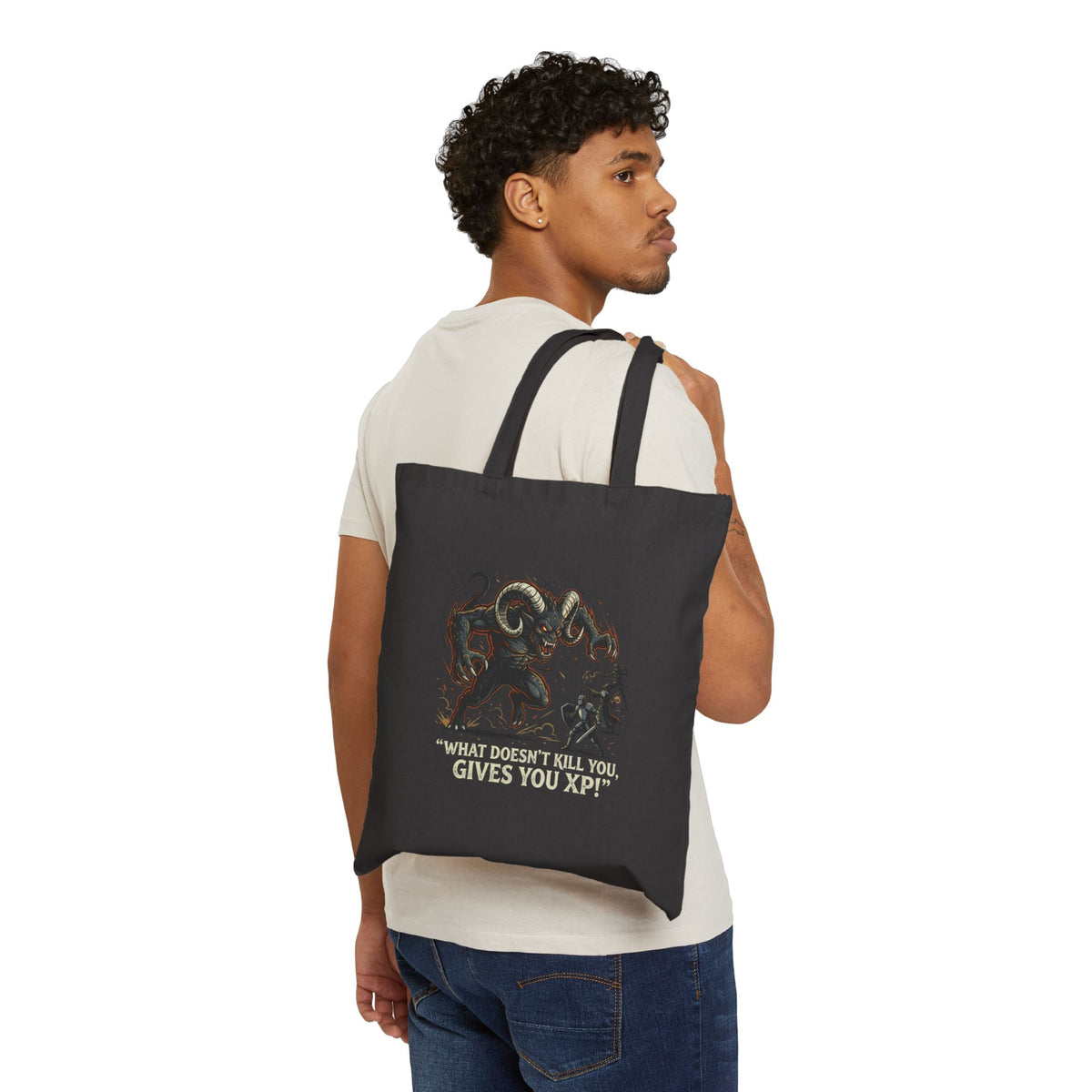 Tote Bag — Adventurer RPG Tote "What Doesn't Kill You Gives You XP"