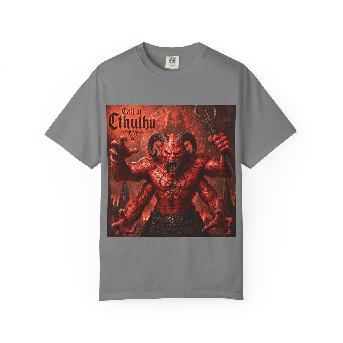 Call of Cthulhu Horror Graphic T-Shirt — Demon Skull Mythos Tee